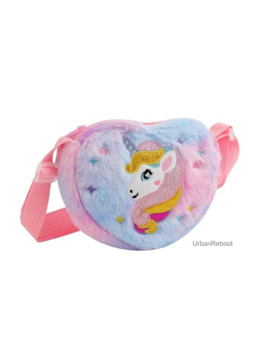 Girls Crossbody Bag Plush Unicorn Purse Mini Kids Shoulder Bag
